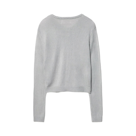 Stradivarius Strickjacke light grey
