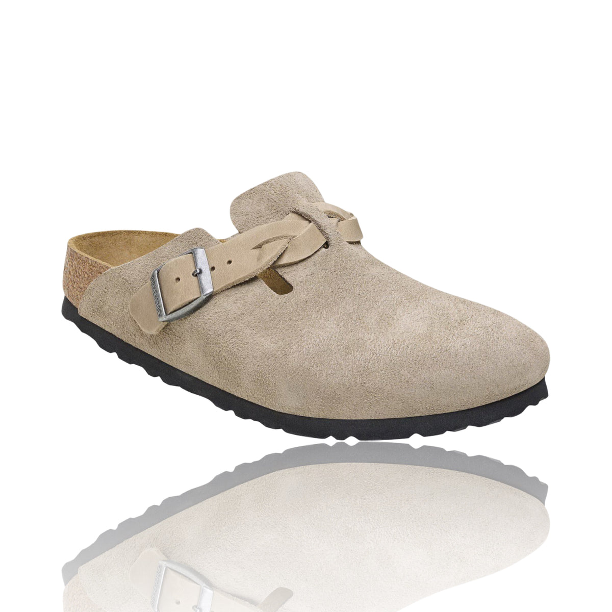 Birkenstock Boston Clogs Leve Braided Veloursleder