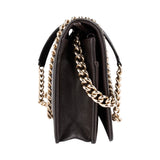 Chanel Quilted Caviar Leather Boy Wallet on Chain Crossbody Bag