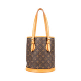 Louis Vuitton Canvas Monogram Bucket Bag PM Handbag