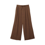 Stradivarius Textured Drawstring Stoffhose dark brown