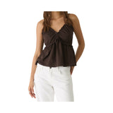 Stradivarius Straps Bluse dark Brown