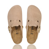 Birkenstock Boston Clogs Sandcastle Veloursleder