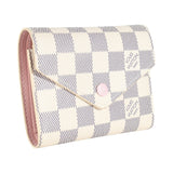 Louis Vuitton Victorine Wallet Damier Azur Rose Ballerine