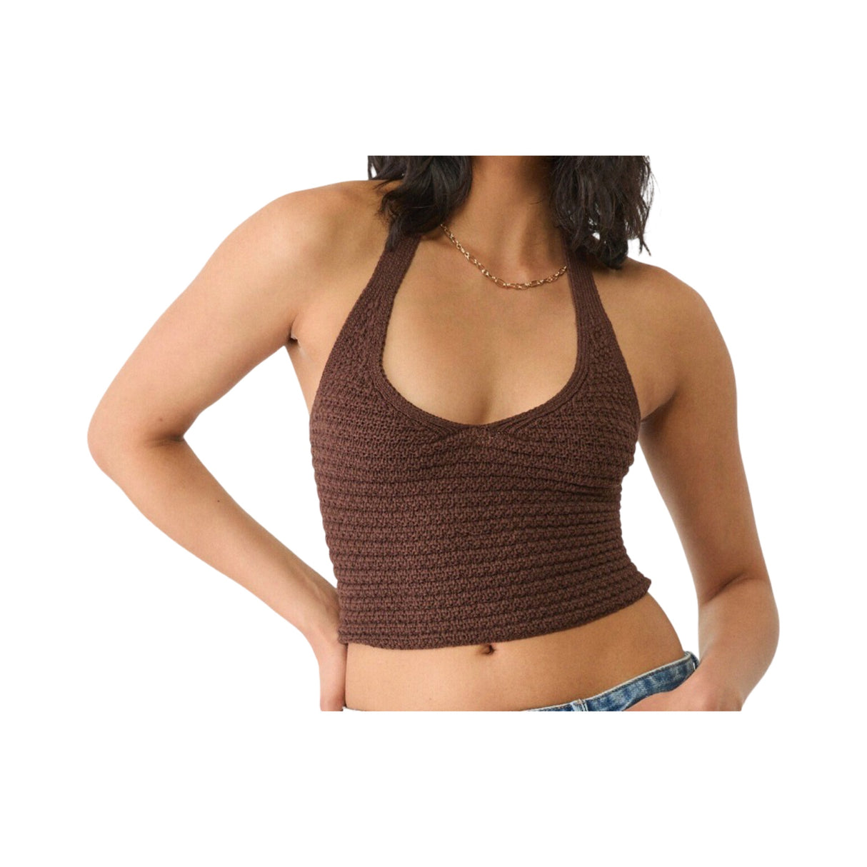 Stradivarius Holder Top dark brown