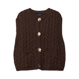 Stradivarius Weste Mottled Brown