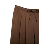 Stradivarius Textured Drawstring Stoffhose dark brown
