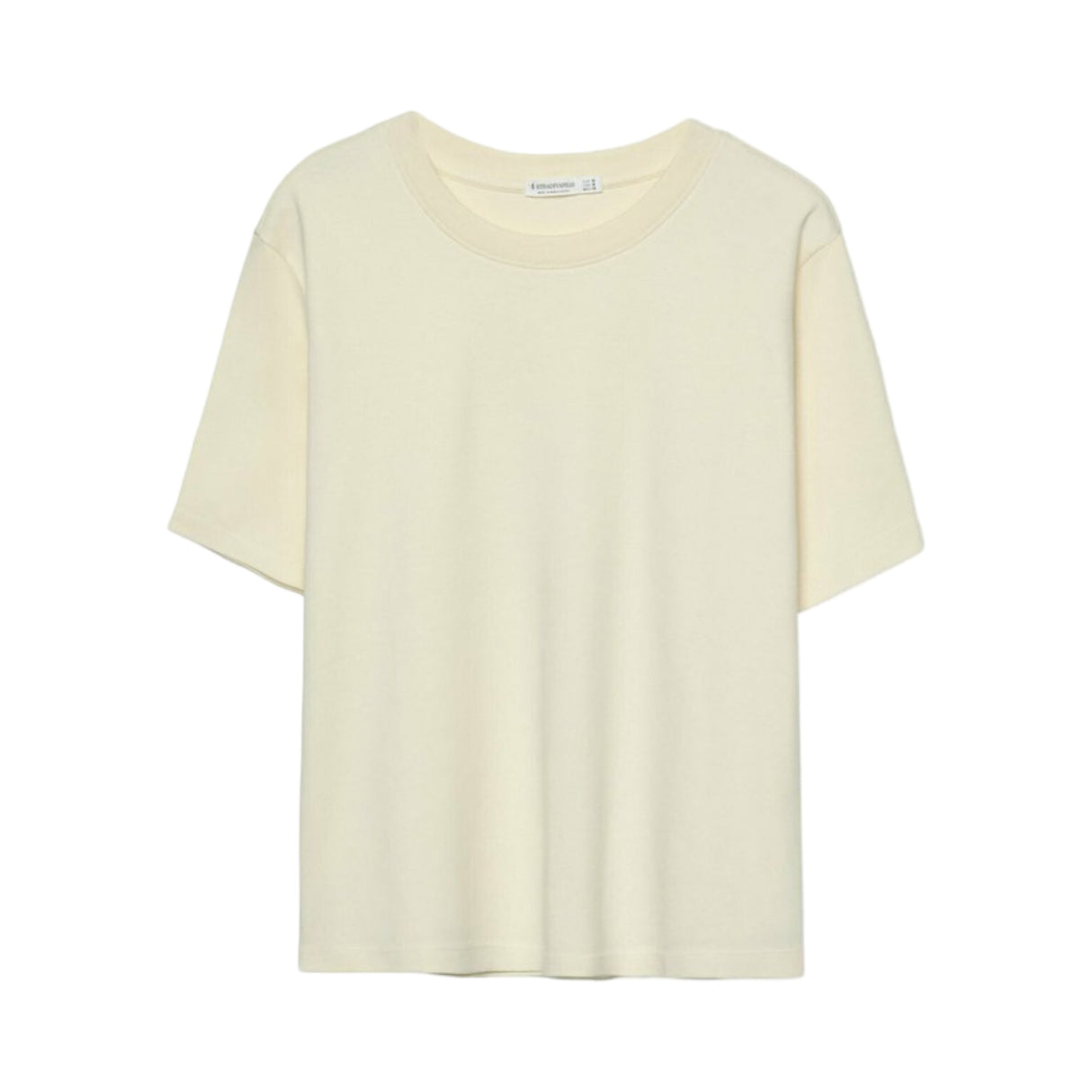 Stradivarius Regular Fit Basic Shirt Light Yellow