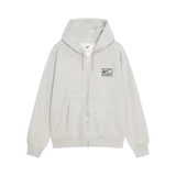 Stussy x Nike Stone Washed Fleece Zipper Heather Grey