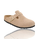 Birkenstock Boston Clogs Sandcastle Veloursleder