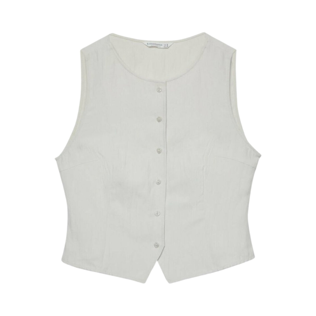 Stradivarius Textured With Buttons Stone