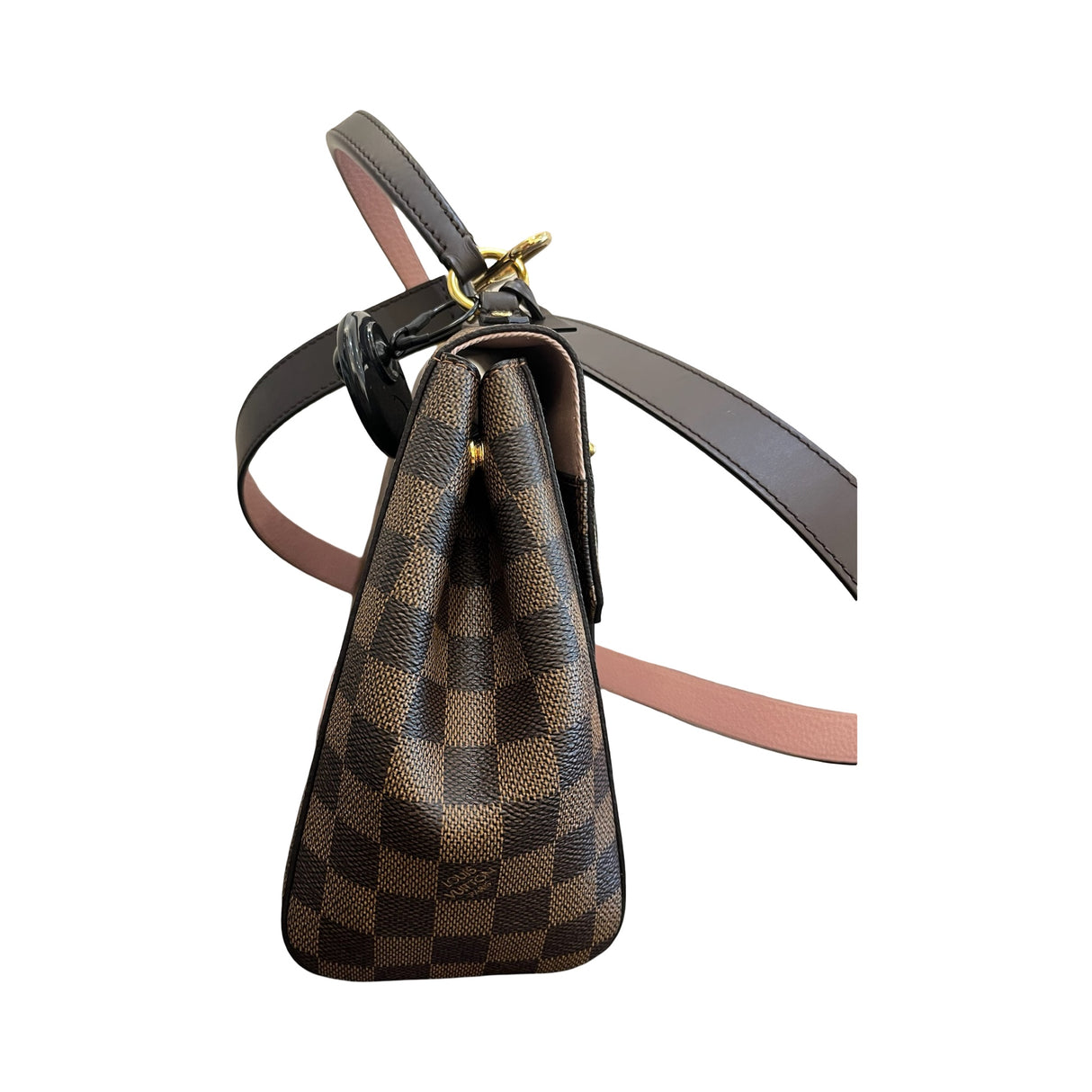 Louis Vuitton Bond Street Damier Ebene Canvas Rose Ballerine