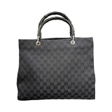 Gucci GG Monogram Tote Book Bamboo Schwarz