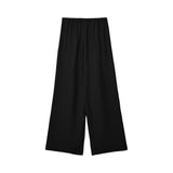 Stradivarius Textured Drawstring Stoffhose black