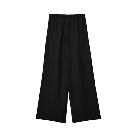 Stradivarius Textured Drawstring Stoffhose black