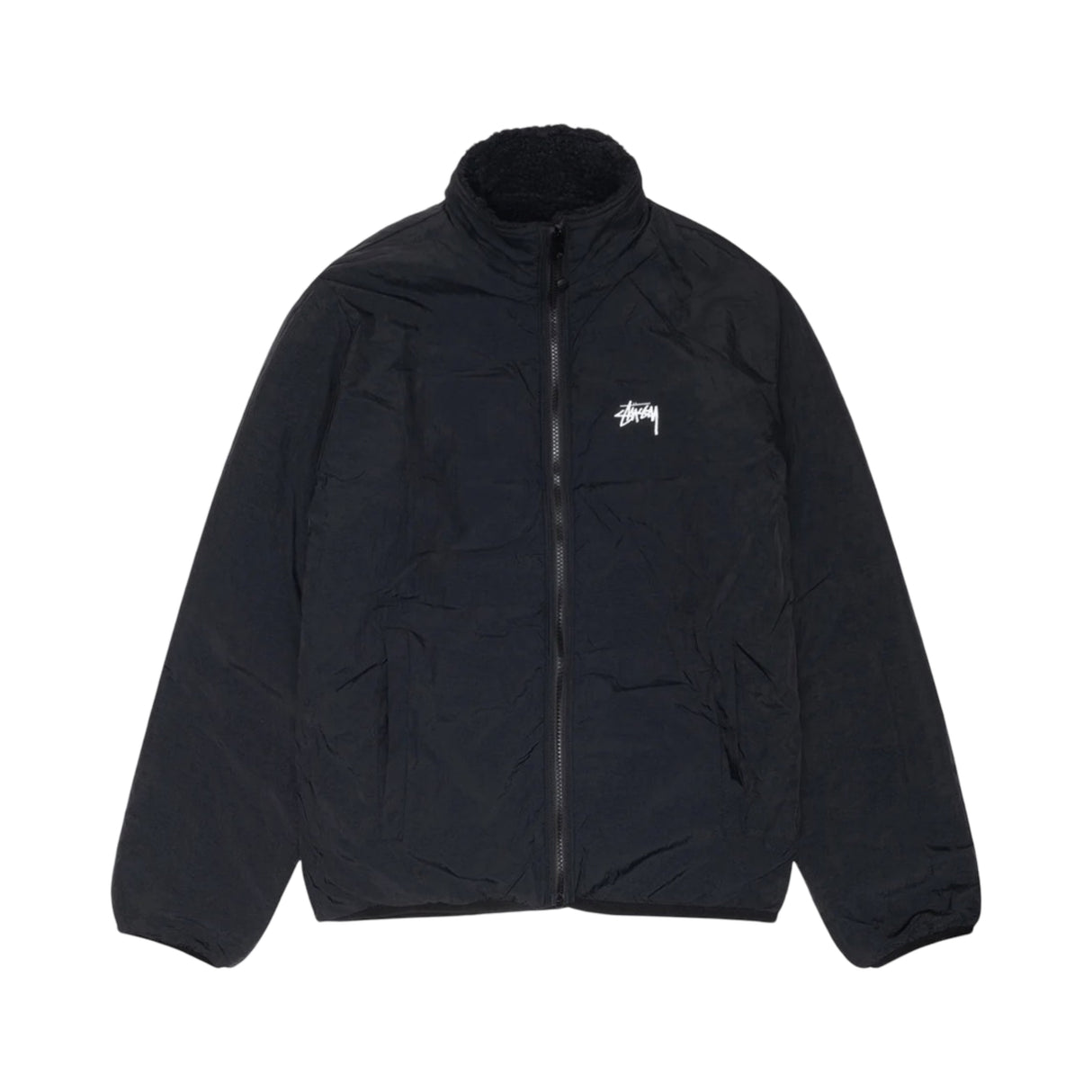 Stussy Sherpa Reversible Jacke Schwarz