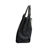 Gucci GG Monogram Tote Book Bamboo Schwarz