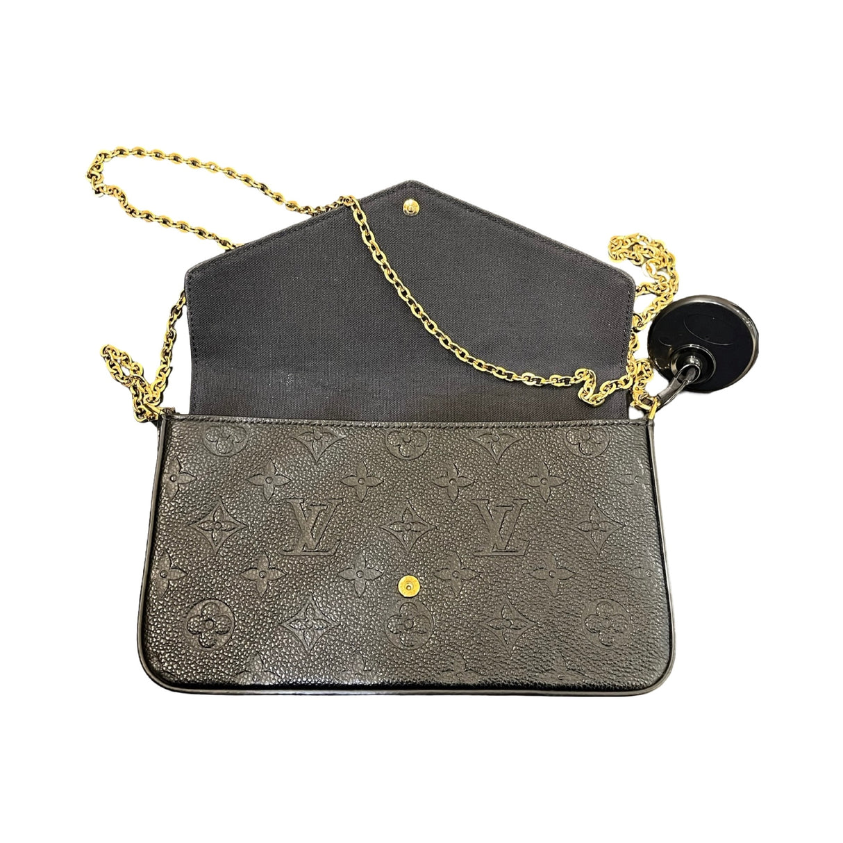 Louis Vuitton Empreinte Leder Felicie Schwarz